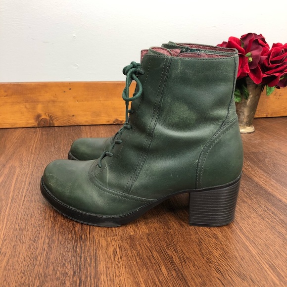Dansko Shoes - Dansko Green Ames Waxy Antiqued Combat Boot Size 41